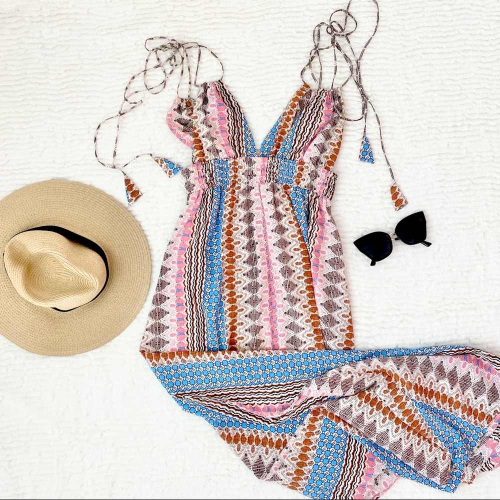 Lulus Maxin' Relaxin' Multi Print Maxi Dress